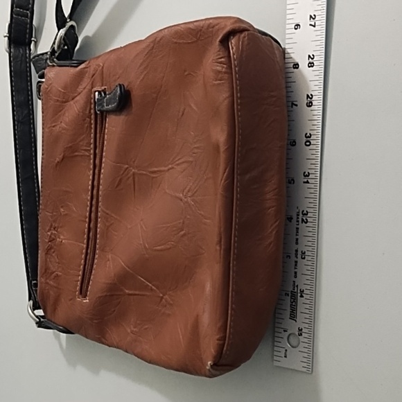 Saddle Brown & Dark Brown & a Burgundy Black Crossbody/Bag 2 bags - Picture 11 of 16